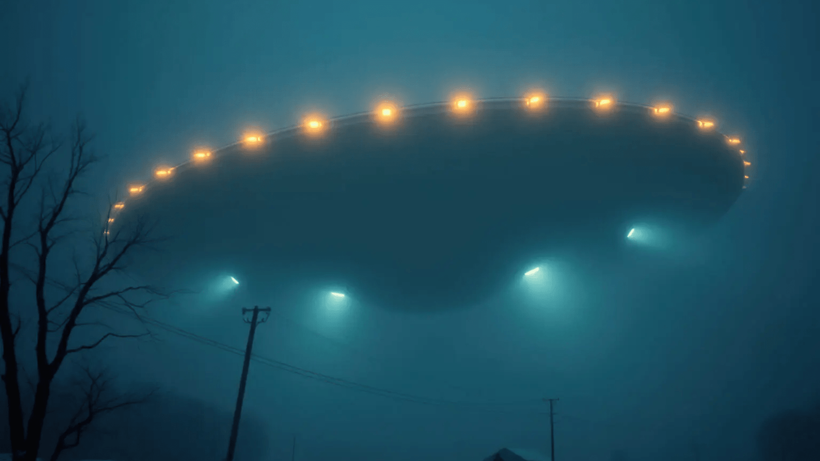 UFO in sky